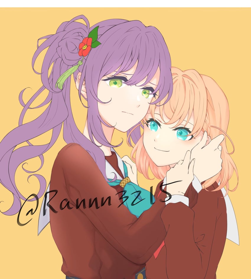 hinoshita kaho and otomune kozue (love live! and 1 more) drawn by ranmaro