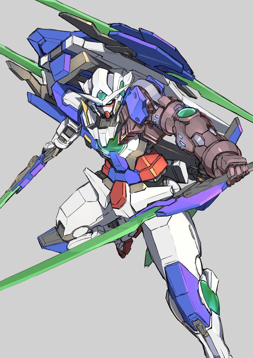 gundam exia and gundam exia repair iv (gundam and 2 more) drawn by sa/tsu/ki