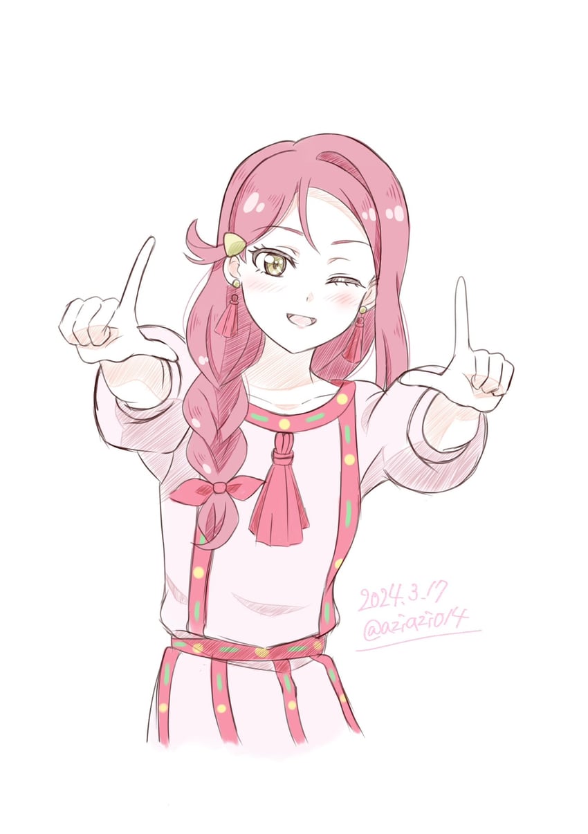 sakurauchi riko and riko (love live! and 2 more) drawn by aziazi014