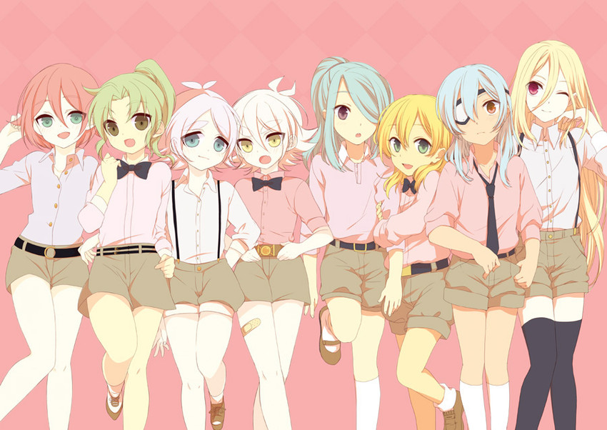 afuro terumi, kazemaru ichirouta, kiyama hiroto, fubuki shirou, miyasaka ryou, and 3 more (inazuma eleven) drawn by nerisuke and sese