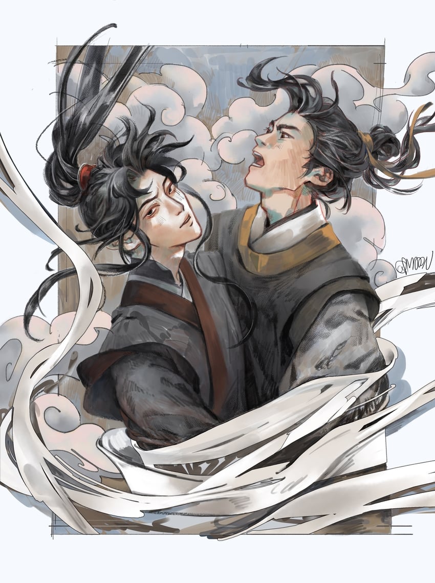 fu yao and nan feng (tianguan cifu) drawn by mooncakebun