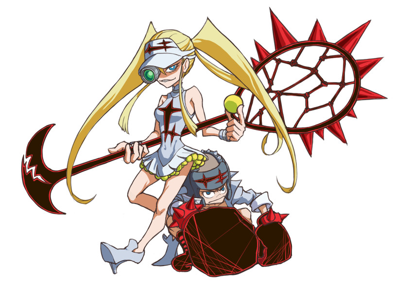 hakodate omiko and fukuroda takaharu (kill la kill) drawn by sin.t.k