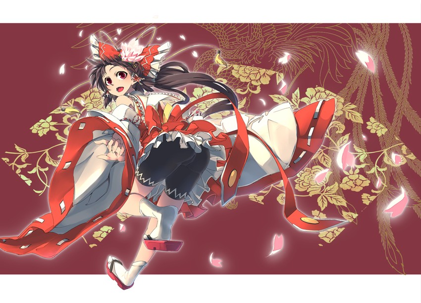 hakurei reimu (touhou) drawn by hidori_(hibi_toridori)