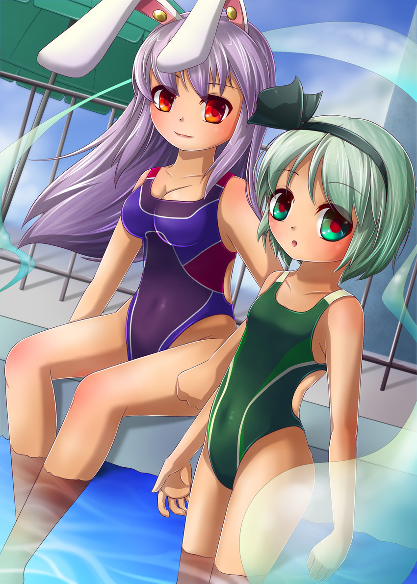 konpaku youmu and reisen udongein inaba (touhou) drawn by kakiikada