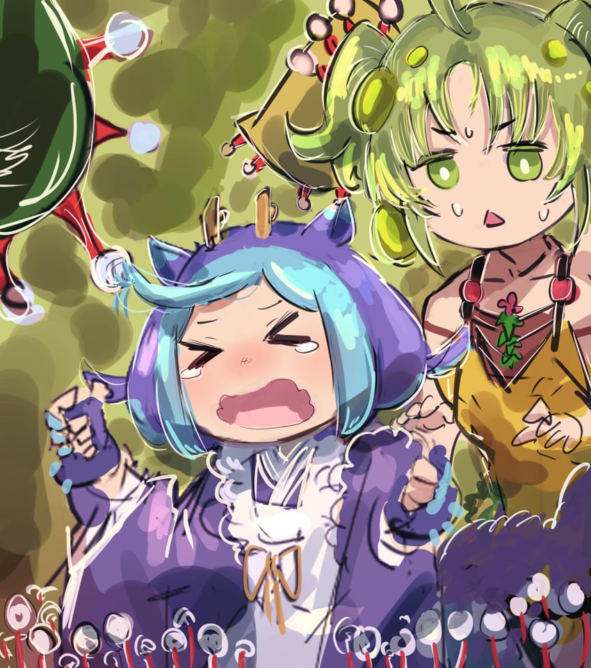 laundry dragonmaid and traptrix sera (yu-gi-oh!) drawn by hatano_kiyoshi