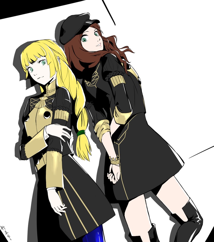 dorothea arnault and ingrid brandl galatea (fire emblem and 1 more) drawn by yagyugoro