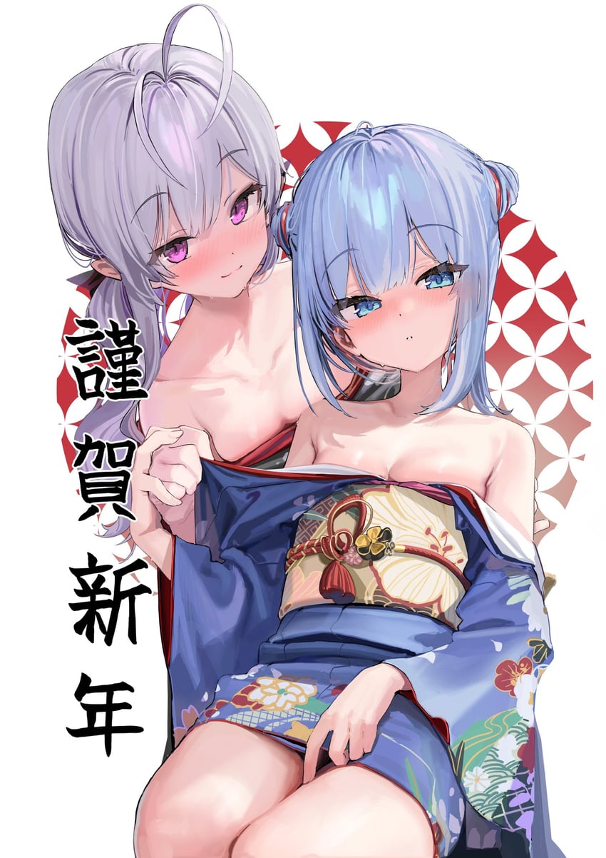 kanzarin and shinomiya kanna (original and 1 more) drawn by kanzarin