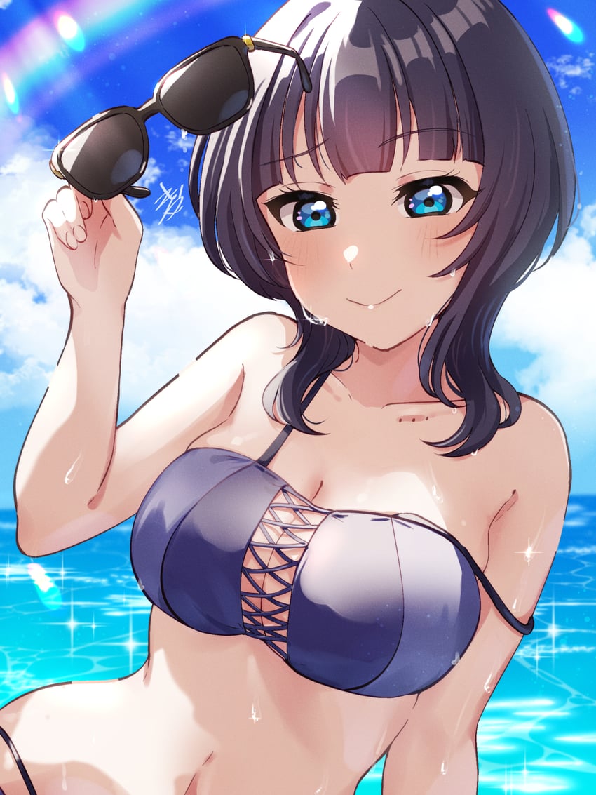 asaka karin (love live! and 1 more) drawn by kyaku_tasu
