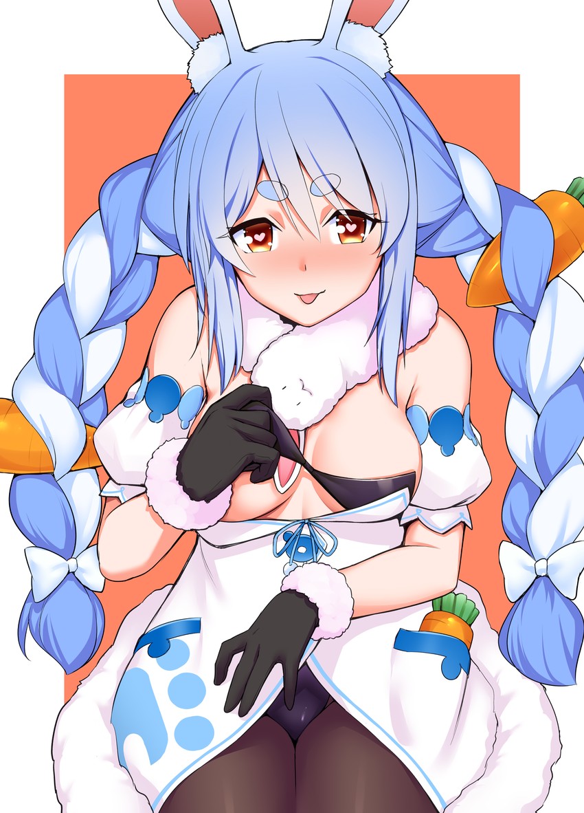 usada pekora and don-chan (hololive) drawn by noragami_sota