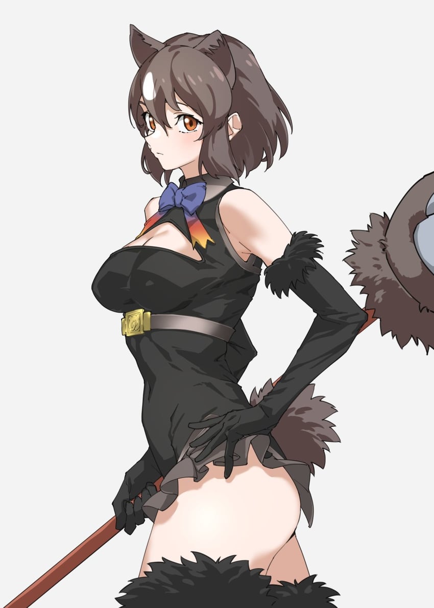 brown bear and higumamon (kemono friends) drawn by tanabe_(fueisei)