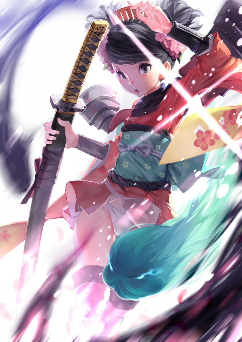 momohime and izuna jinkuro (oboro muramasa) drawn by cici
