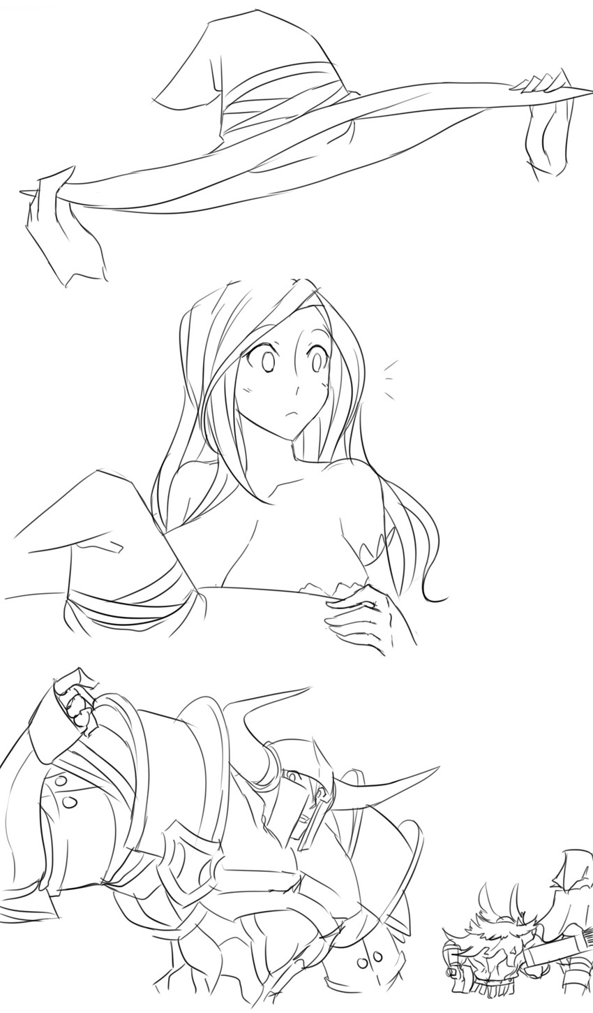 sorceress, elf, dwarf, and fighter (dragon's crown) drawn by matsu-sensei