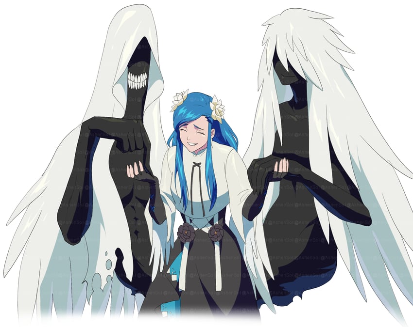 dizzy, necro, undine, and queen dizzy (guilty gear and 1 more) drawn by ashensol