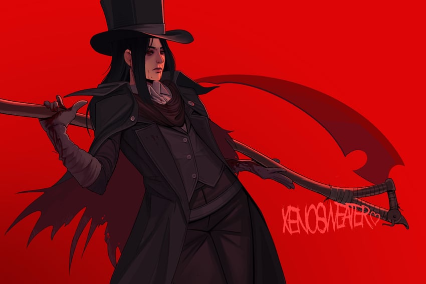 hunter and testament (guilty gear and 2 more) drawn by xenosweater