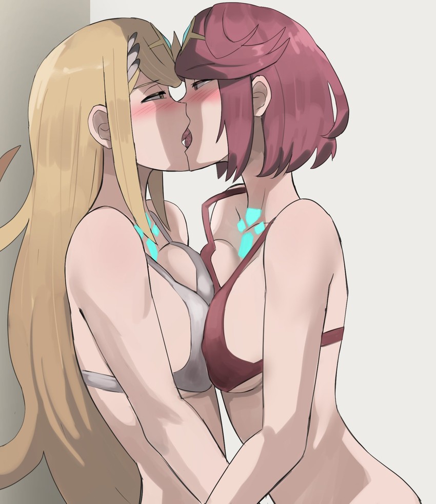 pyra and mythra (xenoblade chronicles and 1 more) drawn by jourd4n