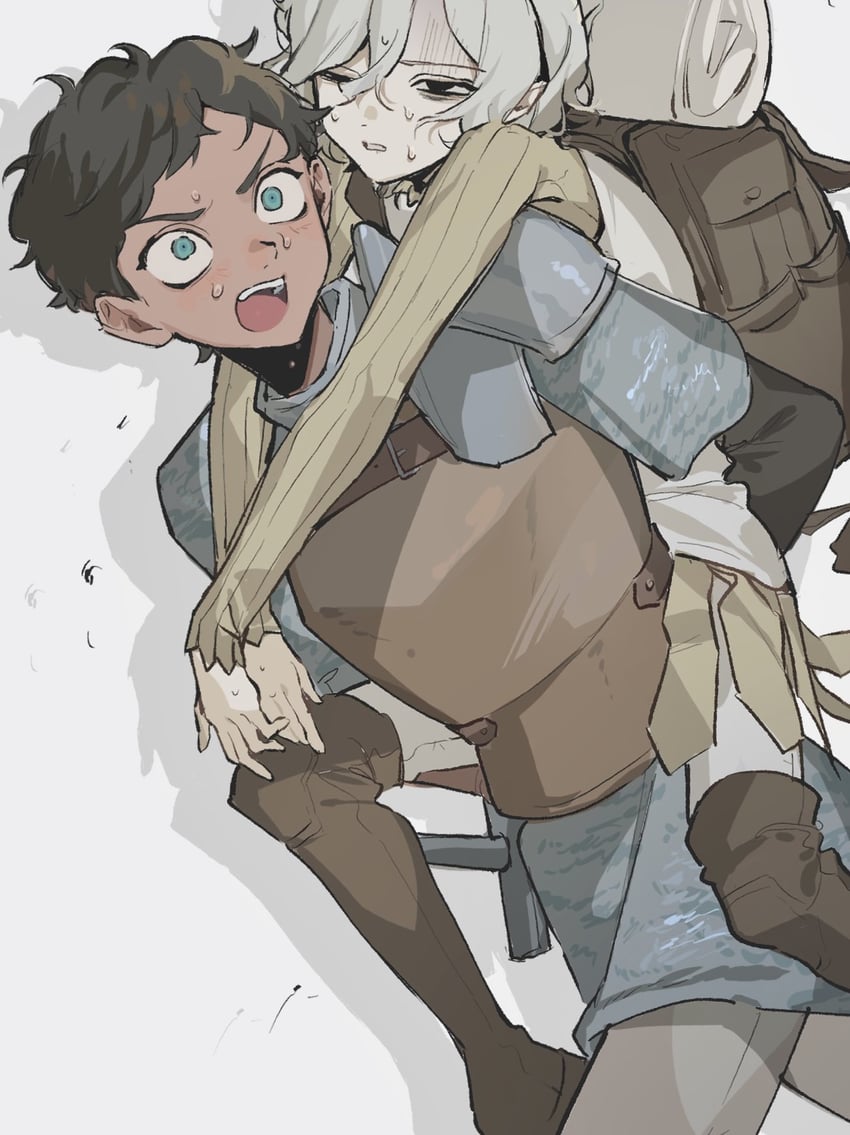 mithrun and kabru (dungeon meshi) drawn by hamita_(rikopin_ika)