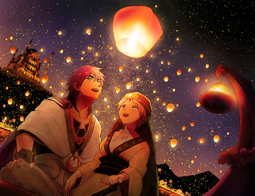 sinbad and ja'far (magi the labyrinth of magic) drawn by omari