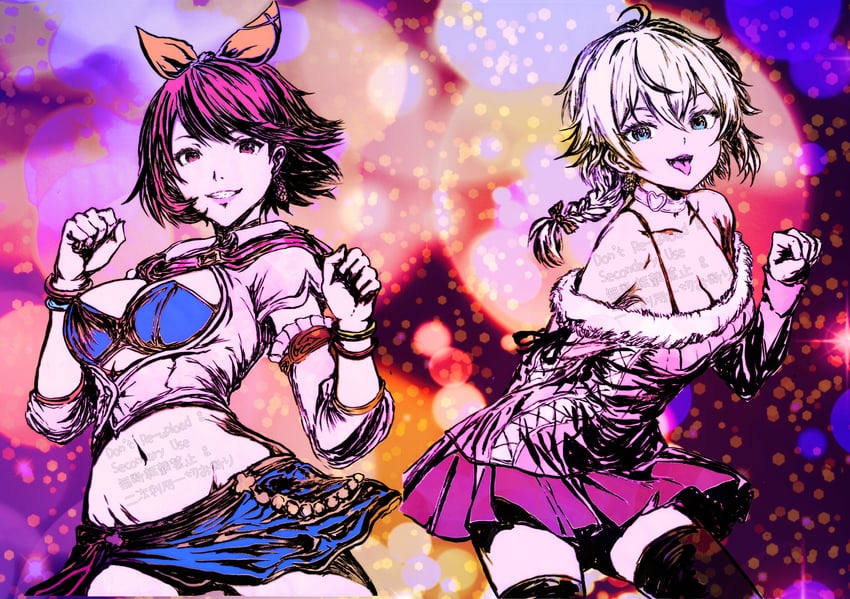 takeba yukari, cat, and vagabond (persona and 3 more) drawn by oeilvert_fft