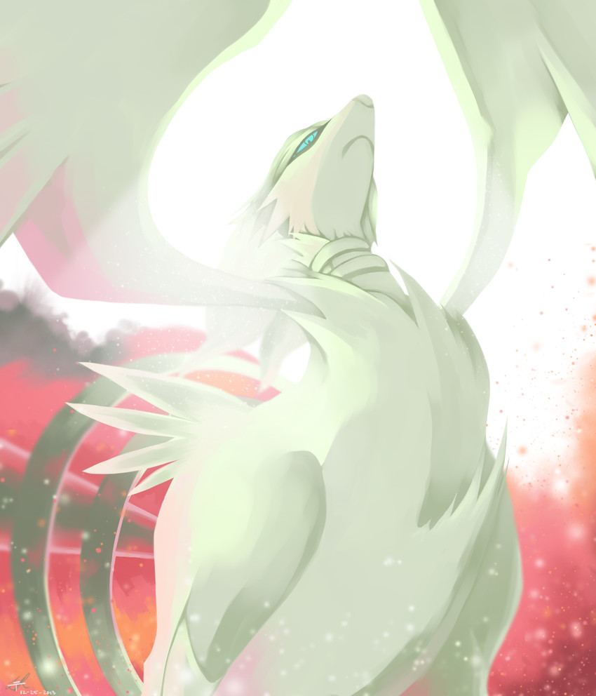 reshiram (pokemon) drawn by rock-bomber