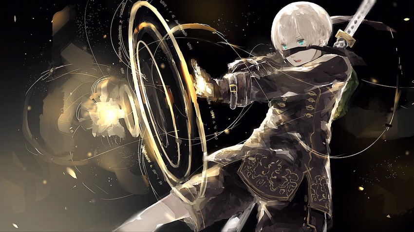 9s (nier and 1 more) drawn by jiko_(dqx-saria)