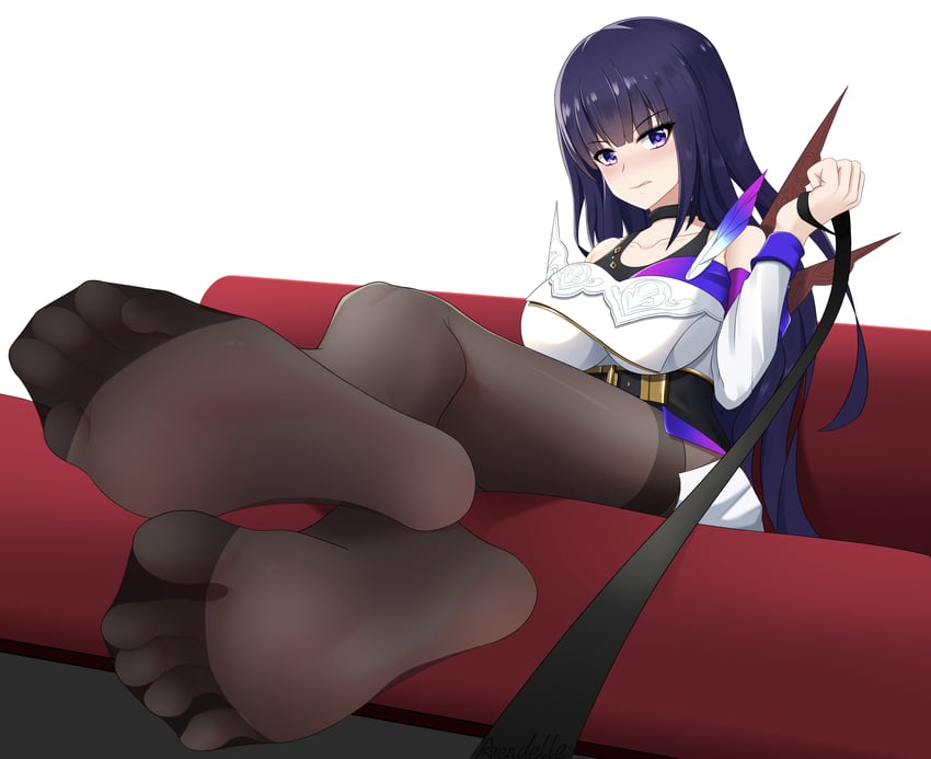 raiden mei (honkai and 1 more) drawn by arendelle