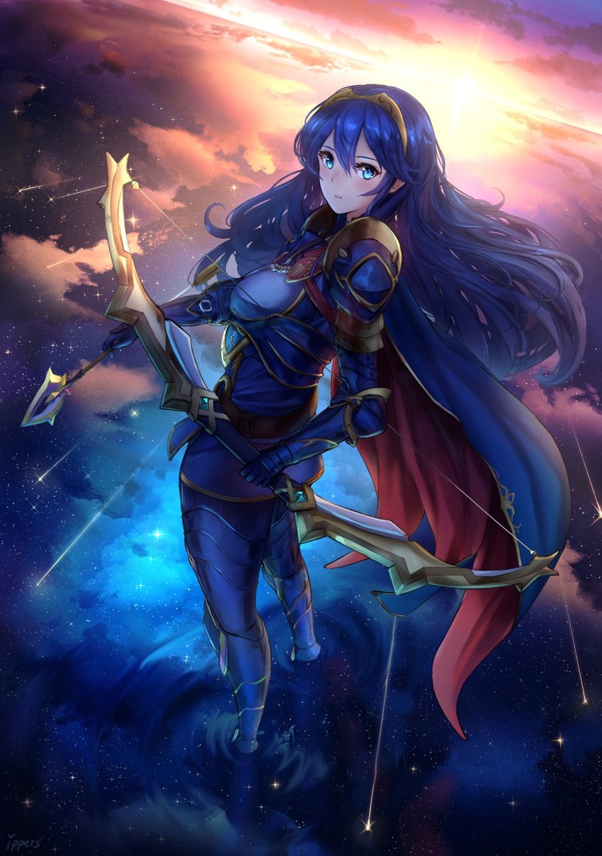 lucina (fire emblem and 2 more) drawn by ippers