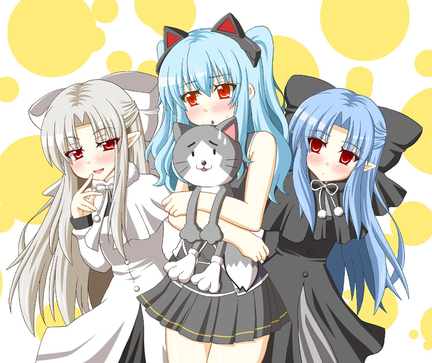 len, white len, tio plato, mishy, and mizuhashi kaori (tsukihime and 3 more) drawn by gj77hq6