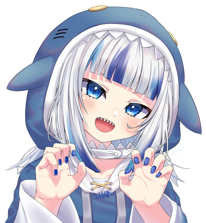 gawr gura (hololive and 1 more) drawn by amakusa_setoka