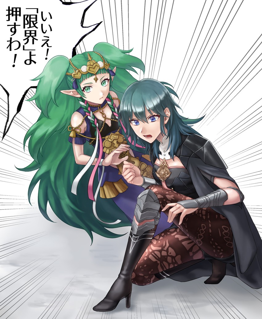 female byleth and sothis (fire emblem and 3 more) drawn by hazuki_(nyorosuke)