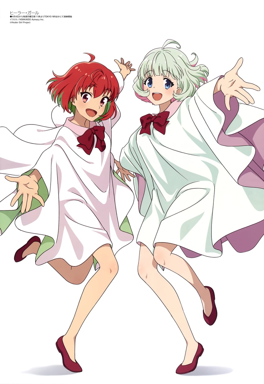 fujii kana and morishima hibiki (megami magazine and 1 more) drawn by hokkaido_azmacy_inc.