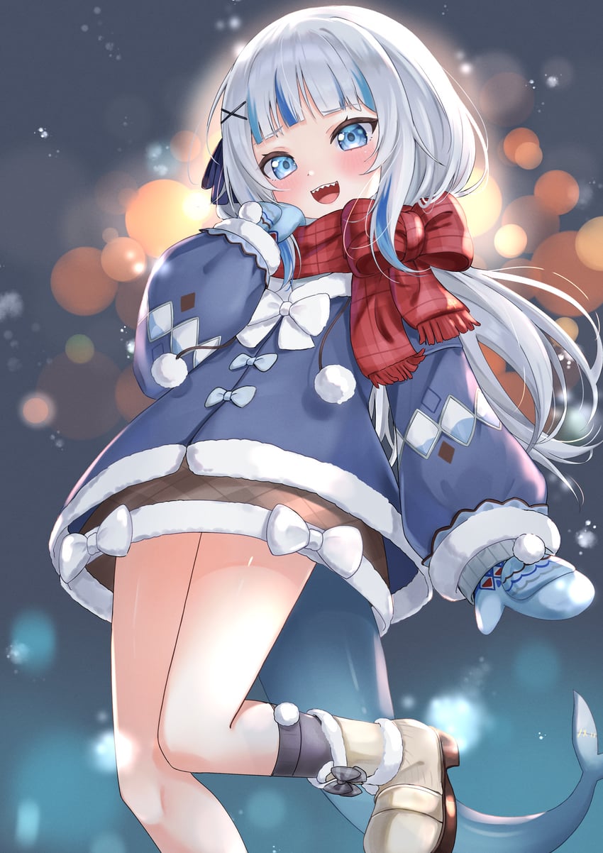 gawr gura (hololive and 1 more) drawn by 4kimizuki