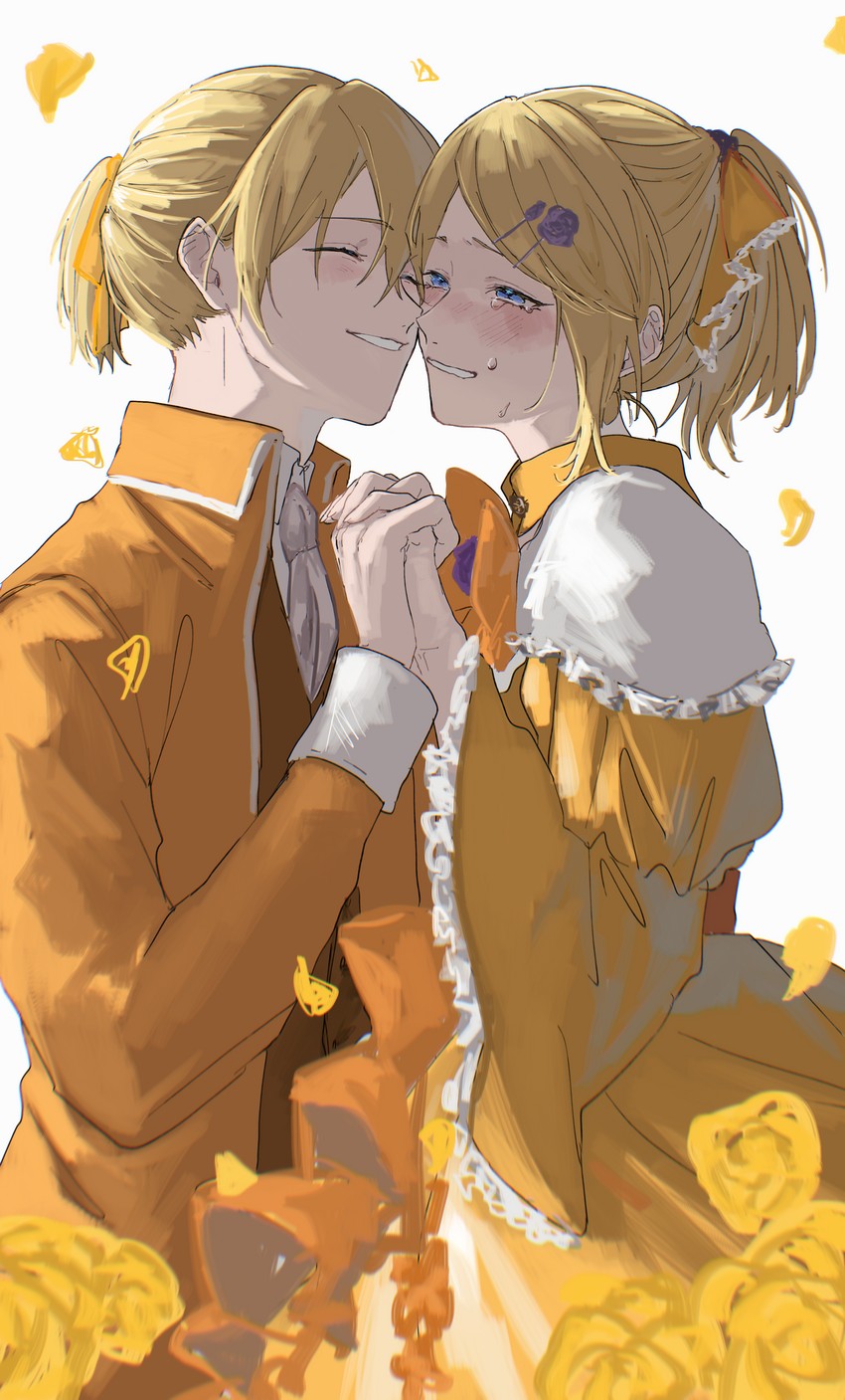 kagamine rin, kagamine len, riliane lucifen d'autriche, and allen avadonia (vocaloid and 3 more) drawn by pd_ta1
