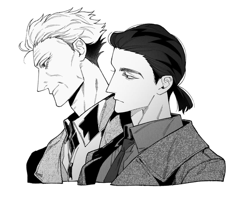 morita tetsuo and hirai ginji (gin to kin) drawn by husik_cm