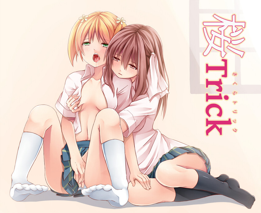 takayama haruka and sonoda yuu (sakura trick) drawn by creek_(moon-sky)