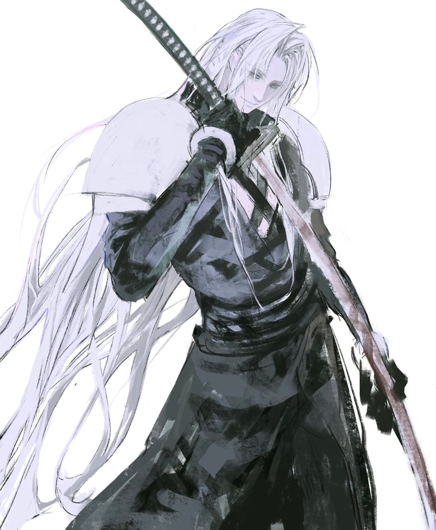 sephiroth (final fantasy and 3 more) drawn by xscr1205