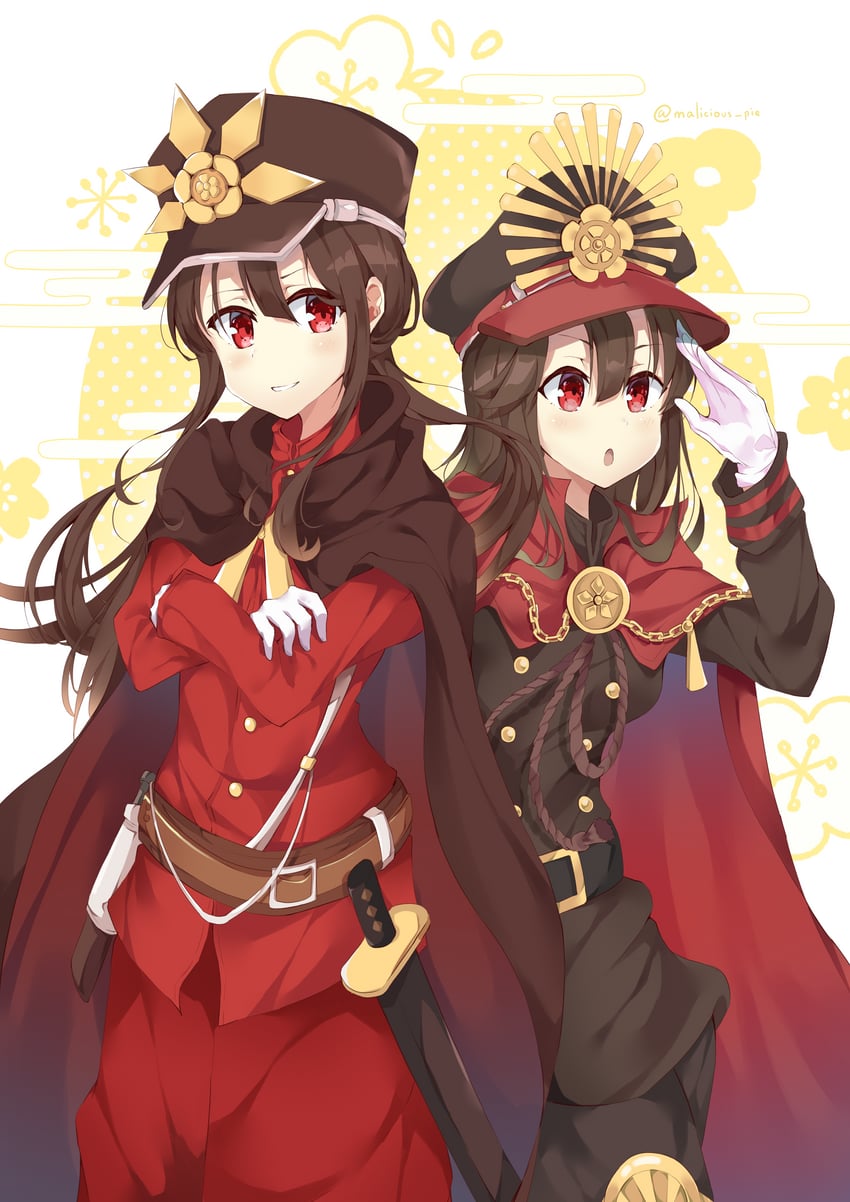 oda nobunaga and oda nobukatsu (fate and 1 more) drawn by maliciouspie!!!