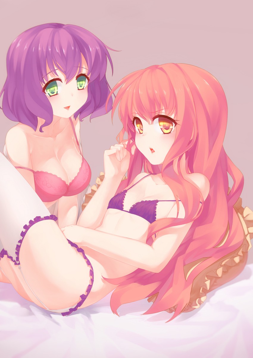 louise francoise le blanc de la valliere and henrietta de tristain (zero no tsukaima) drawn by qiongsheng
