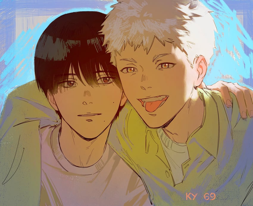 hikaru and tsujinaka yoshiki (hikaru ga shinda natsu) drawn by ky_69
