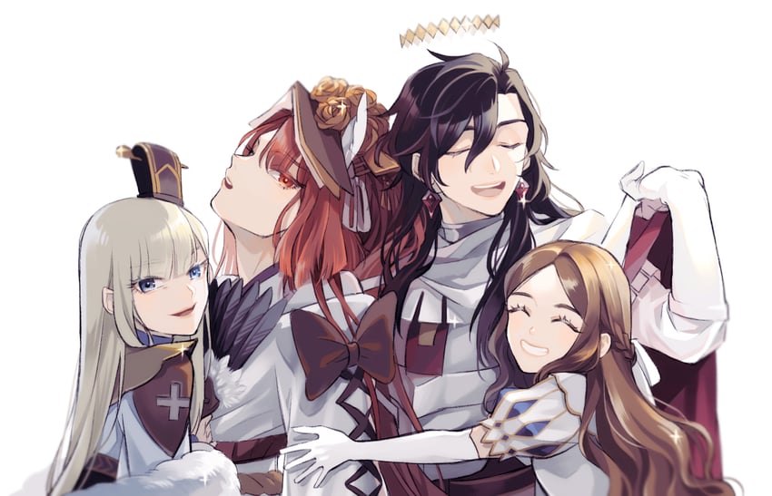 leonardo da vinci, reines el-melloi archisorte, constantine xi, and kyokutei bakin (fate and 1 more) drawn by m_t_1