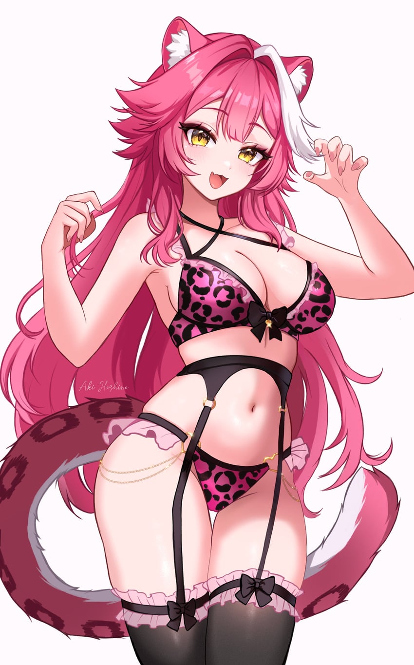 raora panthera (hololive and 1 more) drawn by aki_hoshino
