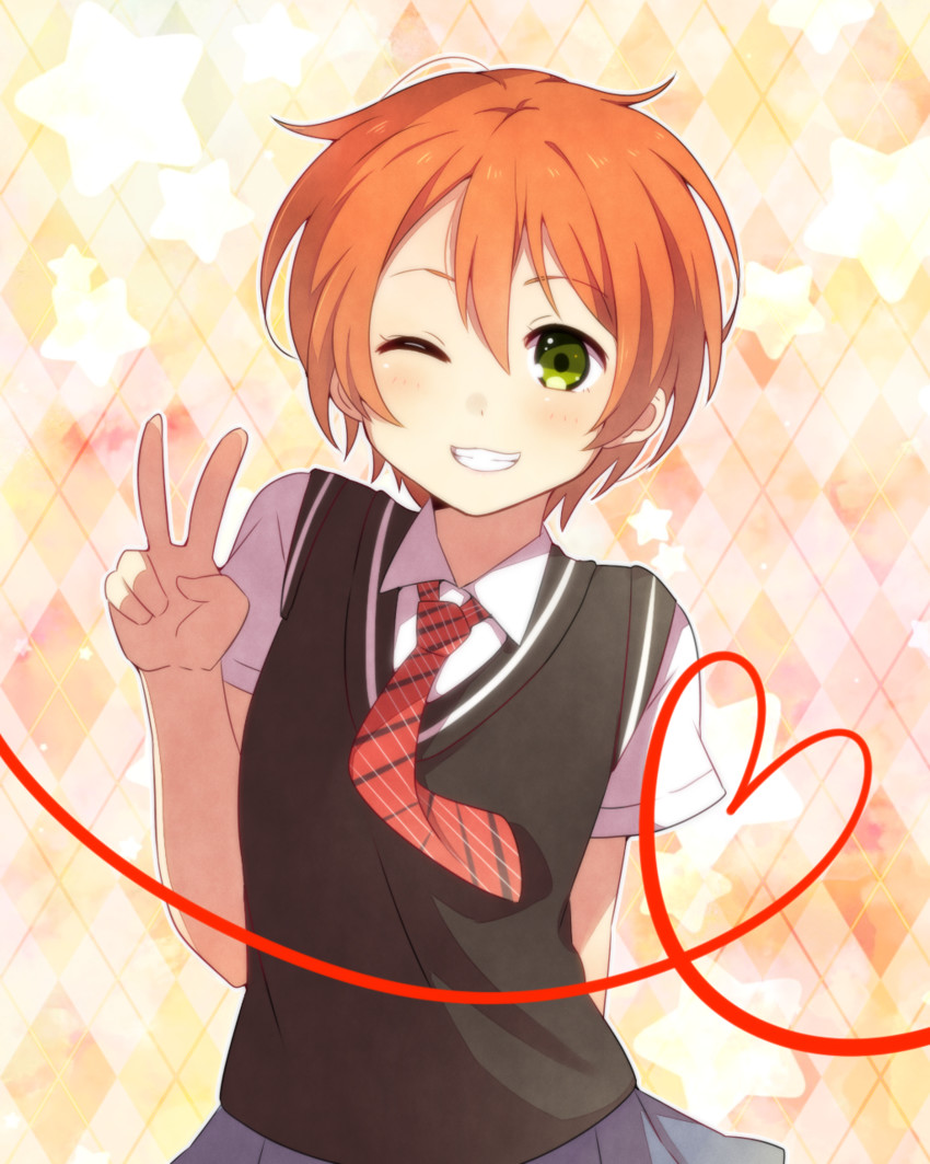 hoshizora rin (love live! and 1 more) drawn by yukichi_(eikichi)