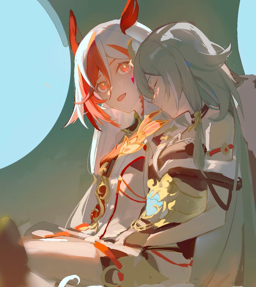 fu hua and herrscher of sentience (honkai and 1 more) drawn by kuliukunkunkunkunkunkunkun