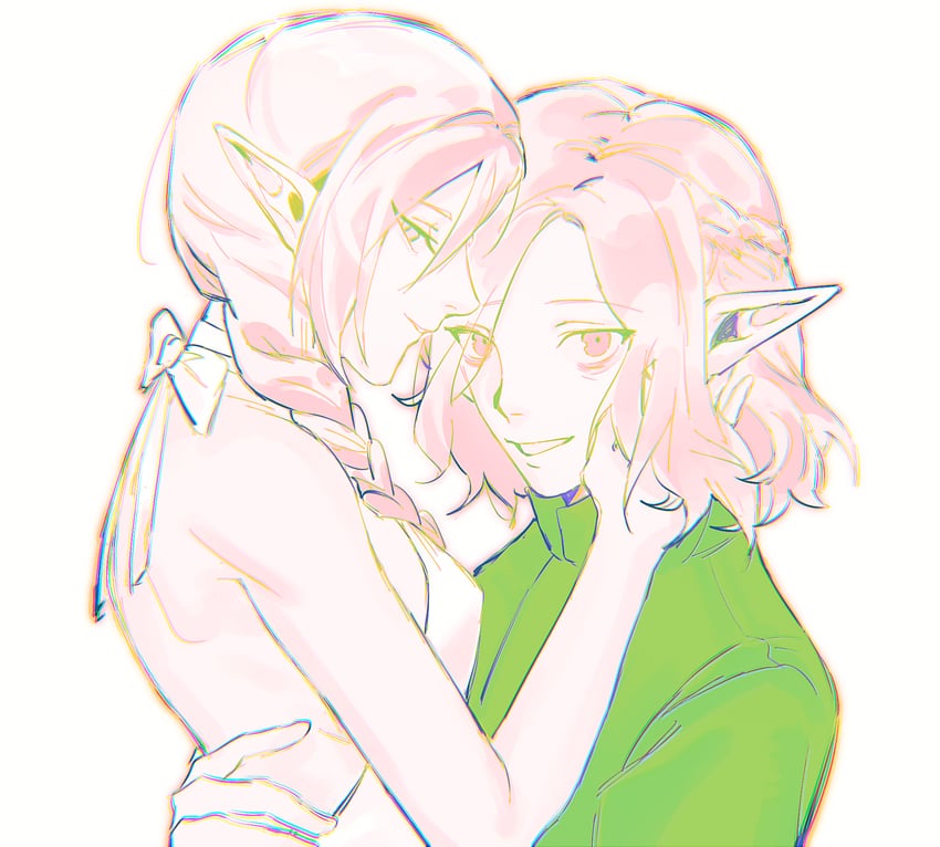 mithrun and braided ponytail lamia (dungeon meshi) drawn by npcccc