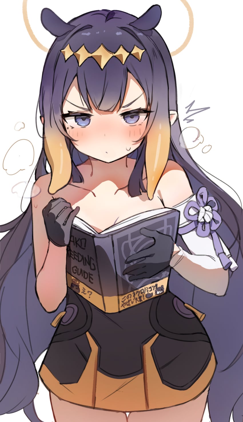 ninomae ina'nis and ao-chan (hololive and 1 more) drawn by orobou