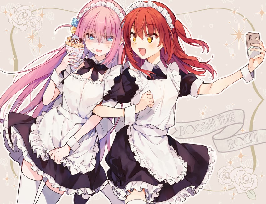 gotoh hitori and kita ikuyo (bocchi the rock!) drawn by bcoca