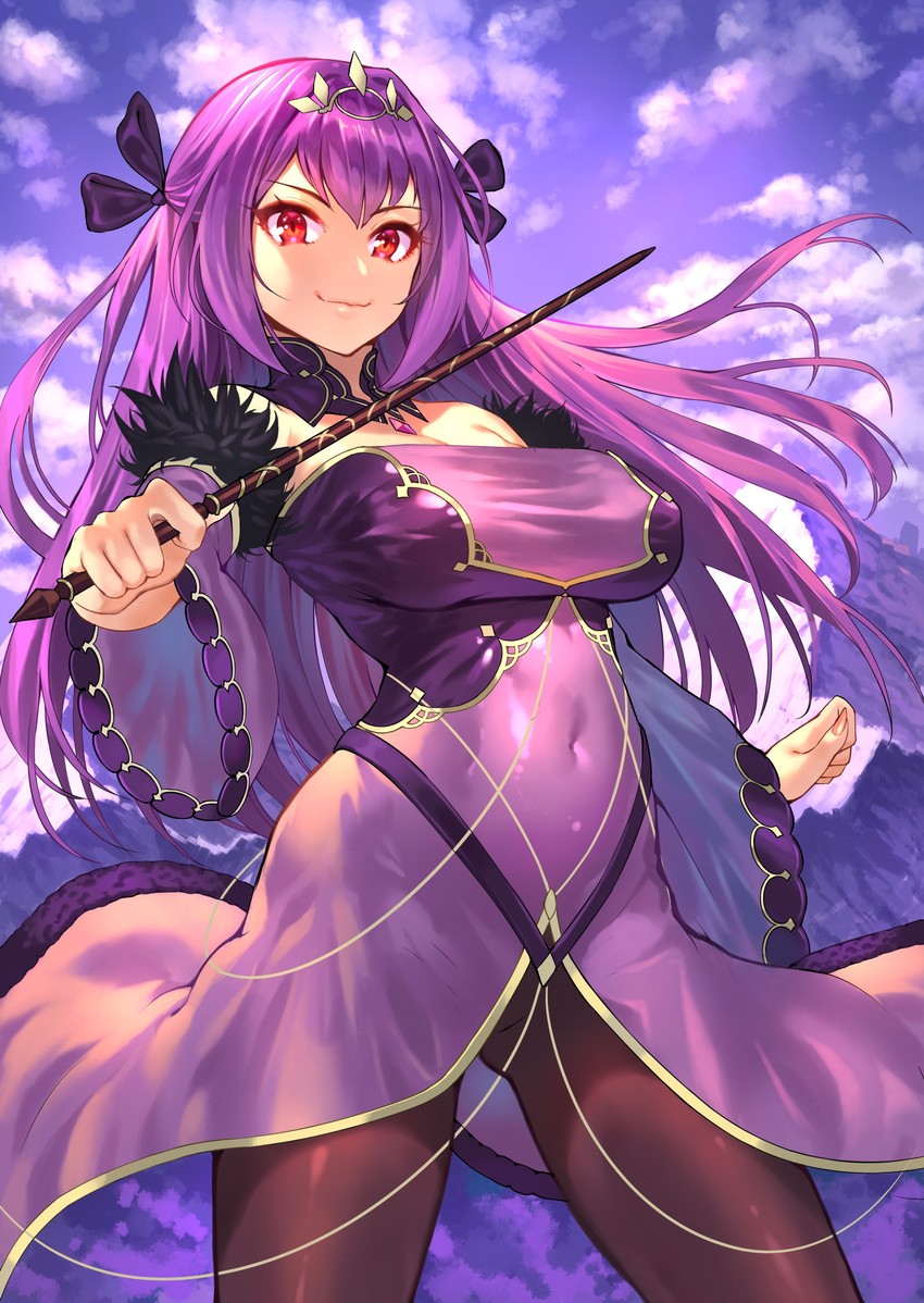 scathach and scathach skadi (fate and 1 more) drawn by mikumo_(lpmkookm)