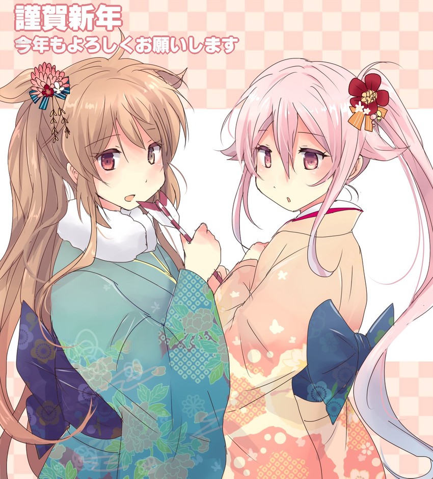 murasame, harusame, and murasame kai ni (kantai collection) drawn by hirune_(konekonelkk)