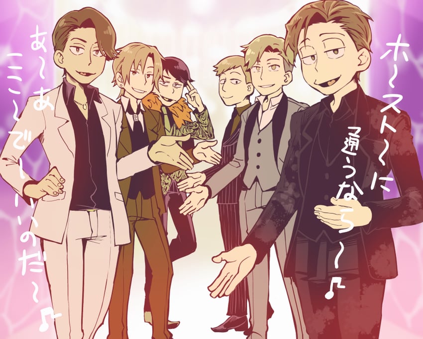 atsushi, yanagida, and oyama (osomatsu and 2 more) drawn by mikado_(jokeraj)