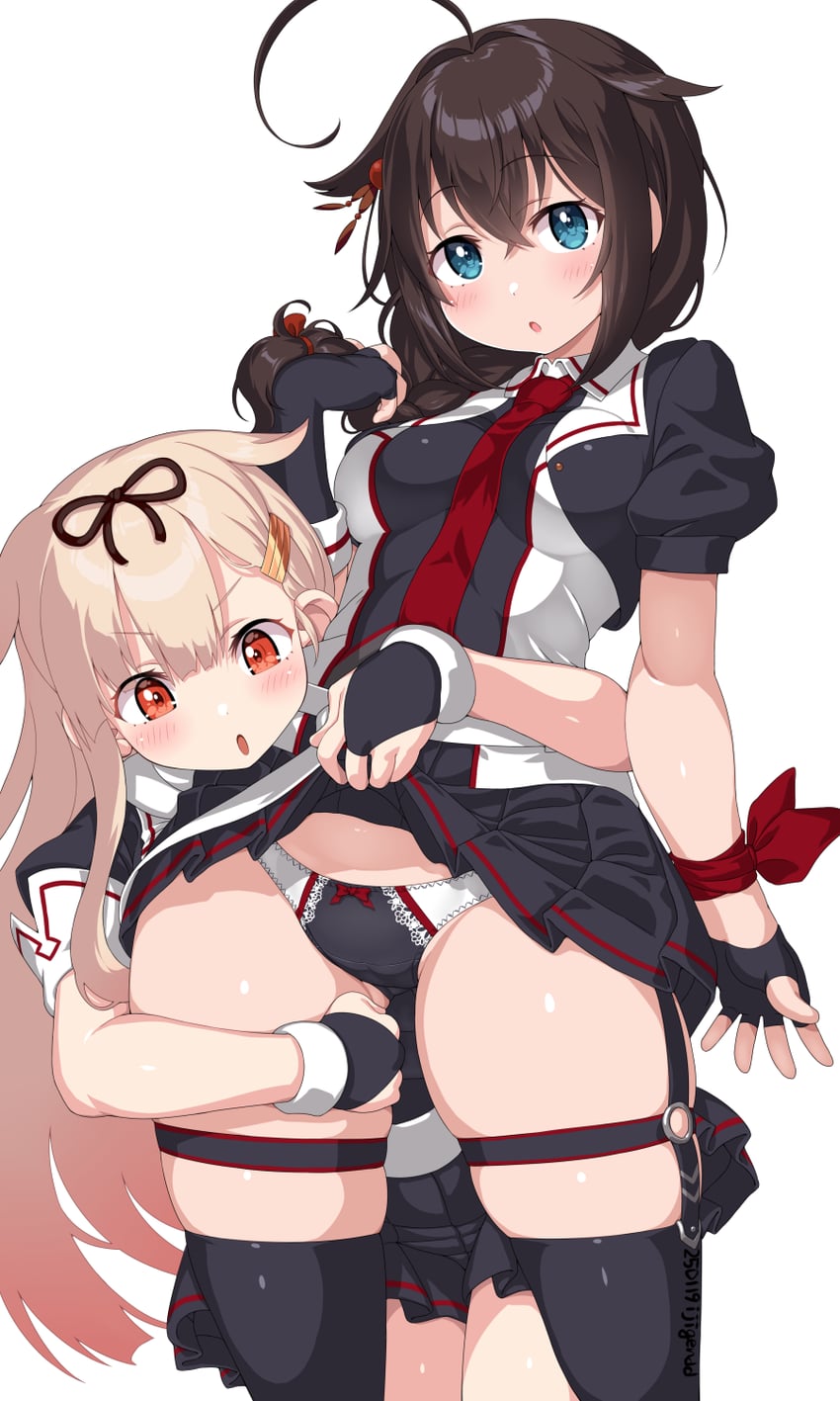 shigure, yuudachi, yuudachi kai ni, and shigure kai san (kantai collection) drawn by dd_(ijigendd)