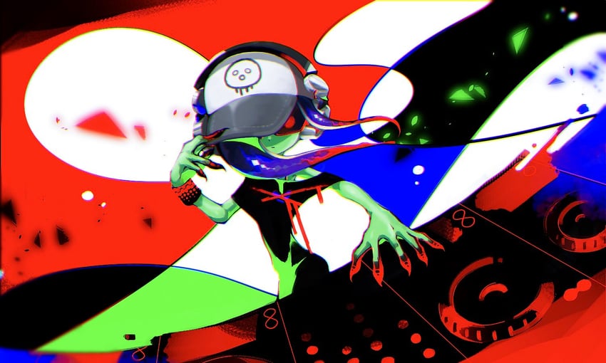 dedf1sh (splatoon and 2 more) drawn by aramaki_spla